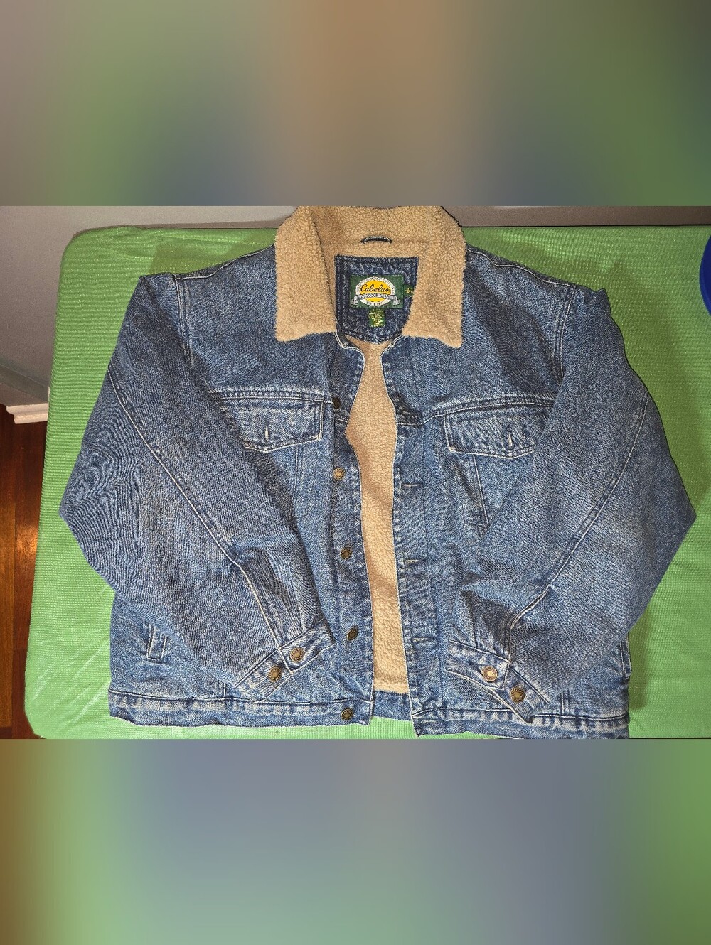 Cabela's Fleece lined Jean jacket- Vintage